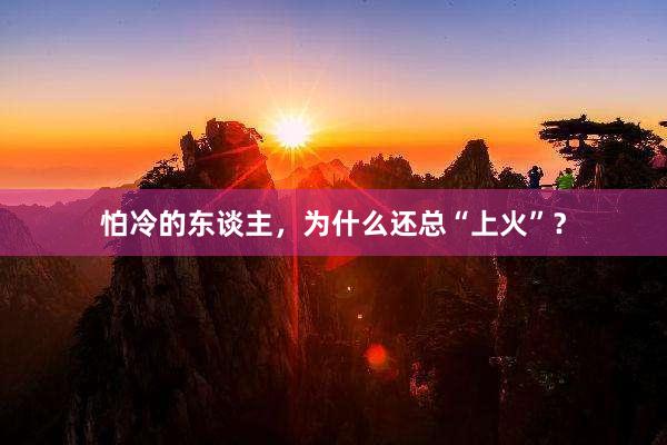 怕冷的东谈主，为什么还总“上火”？