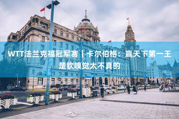 WTT法兰克福冠军赛｜卡尔伯格：赢天下第一王楚钦嗅觉太不真的