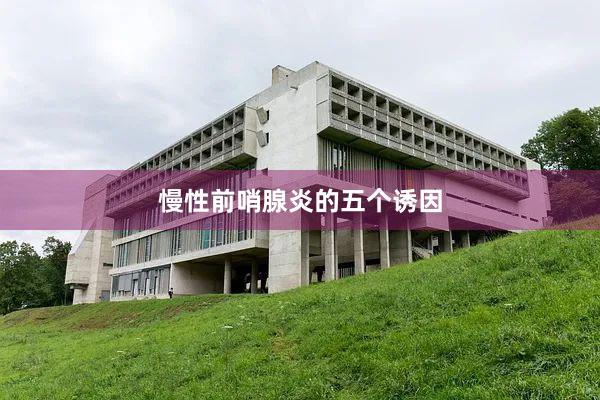 慢性前哨腺炎的五个诱因
